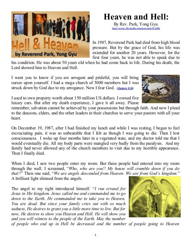 Saved—From Hell to Heaven or From Death to Life?